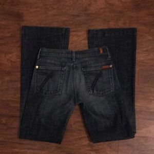 7 for all mankind dojo flare jeans size 27
